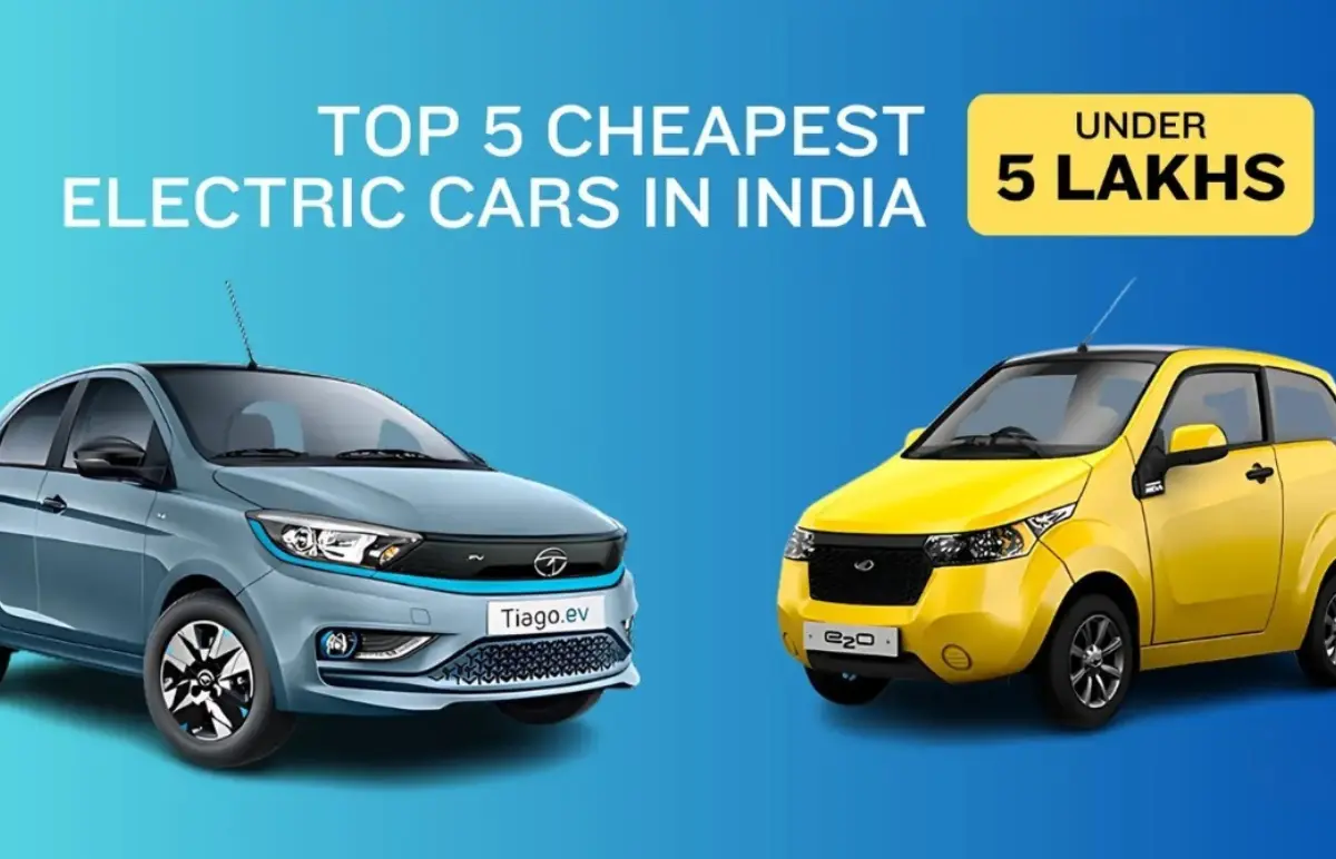 Best Electric Cars under 5 lakh in India Featured Image